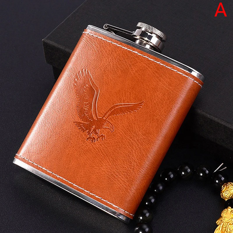 Fiaschetta Da Whisky Portatile In Acciaio Inox - Flagon Tascabile Da 226,8g Per Campeggio, Escursioni, Barbecue E Feste, Colore Argento - 5