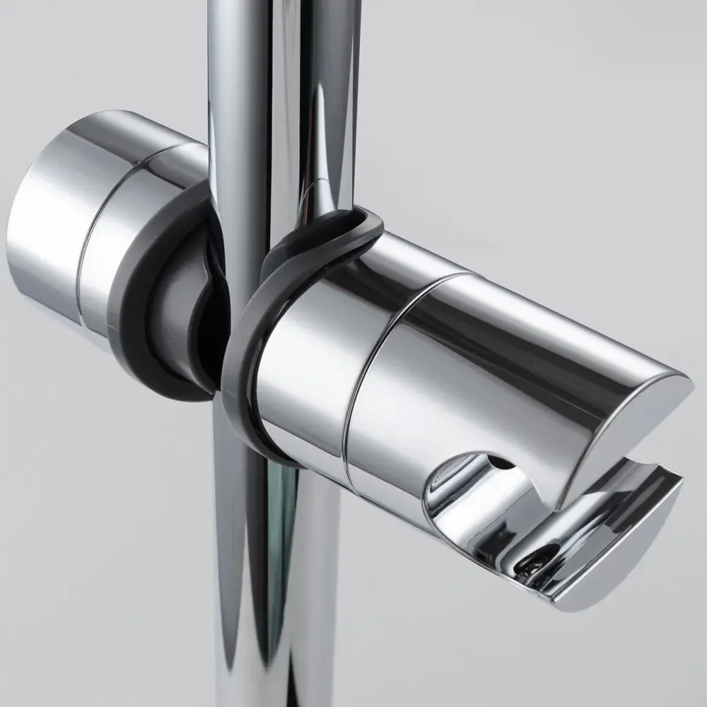 1pc Universal Shower Head Holder Adjustable 18~25mm ABS Chrome Shower Rail Holder Bathroom Accessories Mounting Brackets