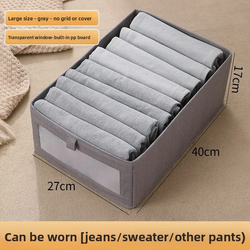 Transparent Wardrobe Storage Organizer Box for Clothing and Accessories