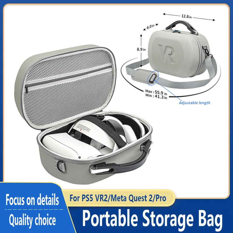 

Portable Storage Bag for PS5VR2 Elite Head Strap Travel Carrying Case Shoulder Bag For Oculus Quest 2 BOBOVR Headset Accessories
