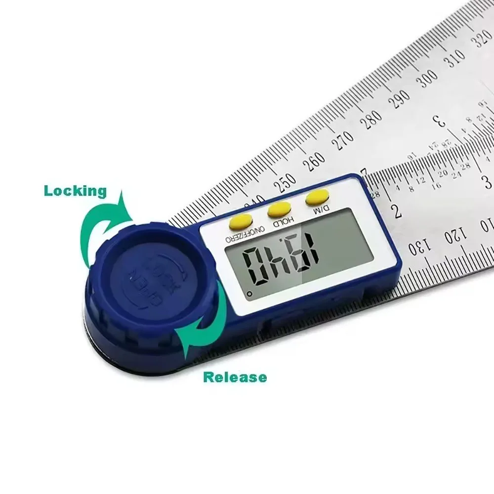 0-200mm Angle Ruler Conveyor Digital Electronic Goniometer Angle Finder Meter Measuring Tools