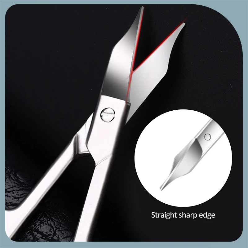 KK Nail Scissors Professional Nail Clippers Set Stainless Steel Manicure Tools Nano Glass File Nails Cutter Hand Care Foot Care