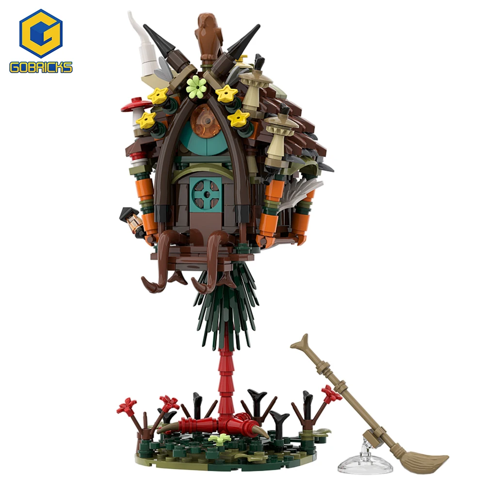Gobricks Moc Ideas Babdae Fairy Tales Yaga House Witch Set Building Blocks Kit Modello Giocattoli Per Bambini Regali Per Bambini Mattoni Giocattolo
