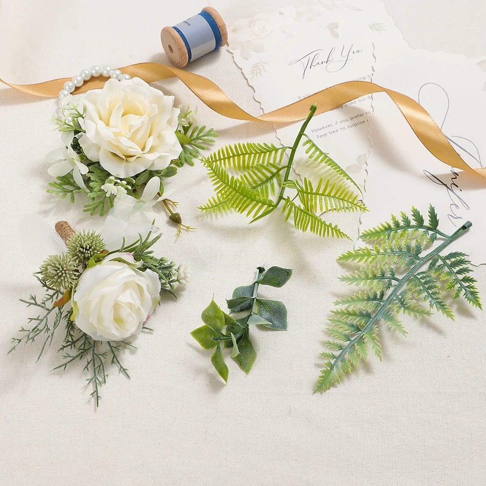 Künstliche Blätter gefälschte Blatt Masse für Handwerk DIY Hochzeits dekoration Blumenstrauß Blumen rebe Herzstück Weihnachts girlande Zubehör – Detail 4