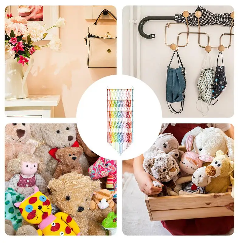 Hamaca de animales de peluche de capas, organizador de juguetes