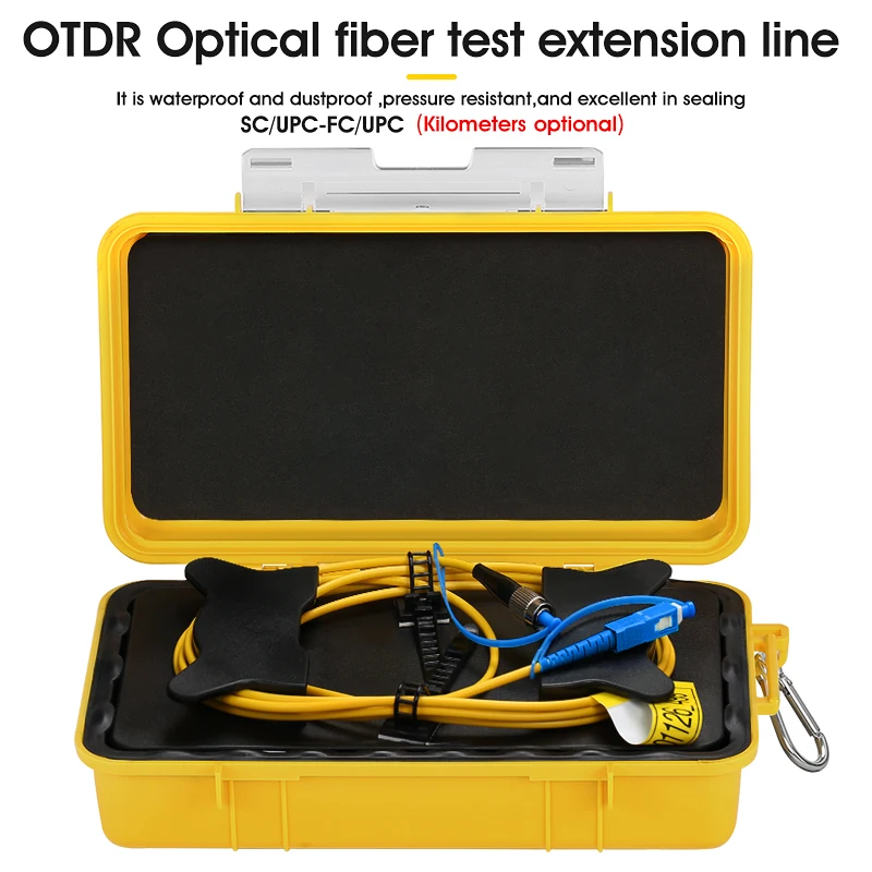 

FC/UPC-SC/UPC OTDR Dead Zone Eliminator Fiber Rings Fiber Optic OTDR Launch Cable Box 500m 1km 2km SM 1310/1550nm