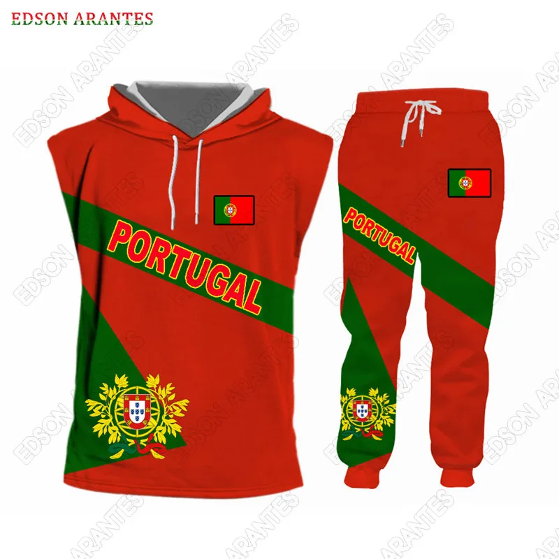 Portugal Flagge Männer der Trainingsanzug Sets Portugalian Mantel von Arm  Druck Hoodie Sweatshirt T-shirt Jacke Tank Top Jogging Sportlich Set -  AliExpress