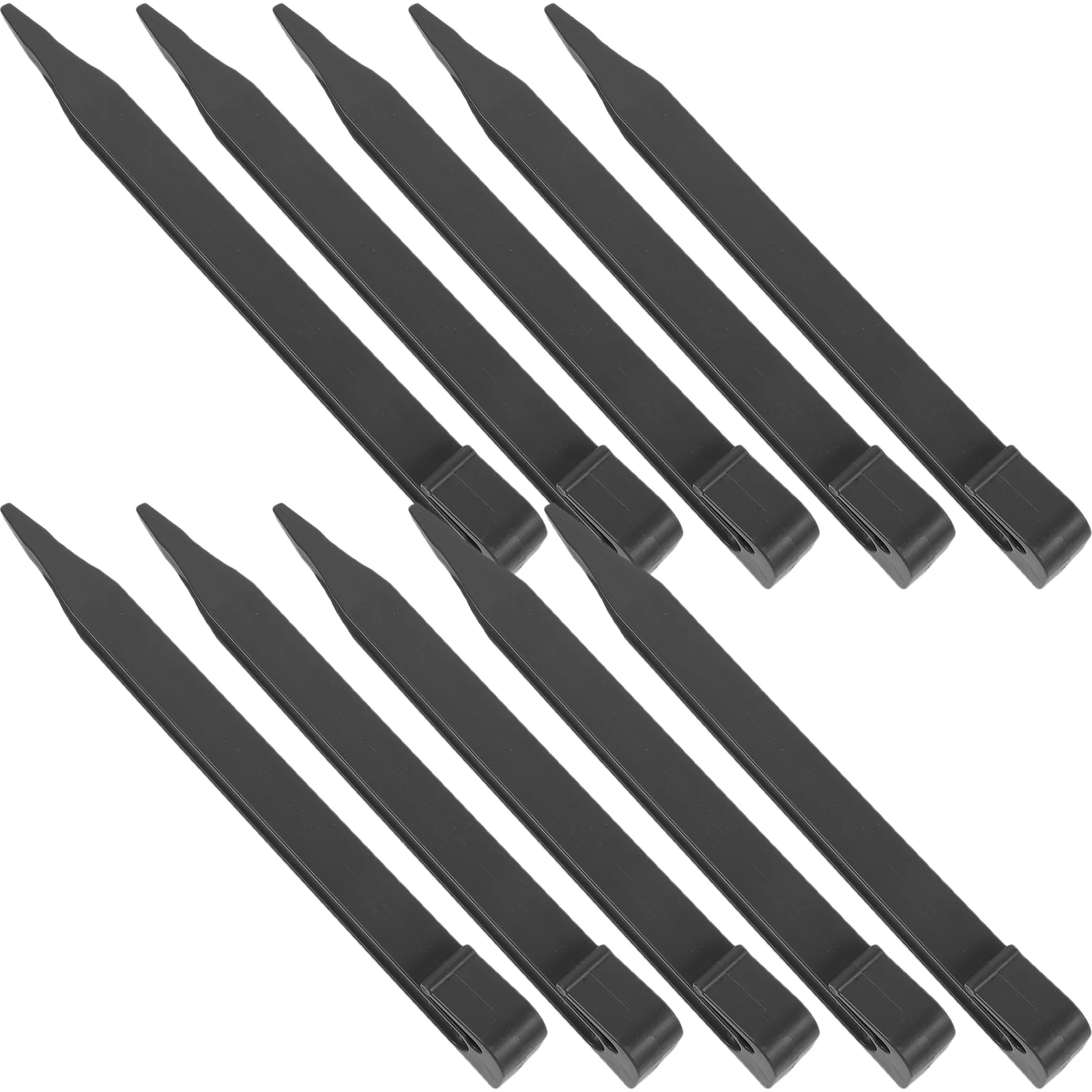 

10 Pcs Tent Pegs Heavy Duty Tarp Landscape Anchoring Spikes Plastic Lawn Fixing Nail