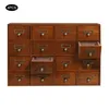64 Drawer Storage Cabinet Pine Wood Tabletop Organizer Box for Home Office Craft Supplies Organization