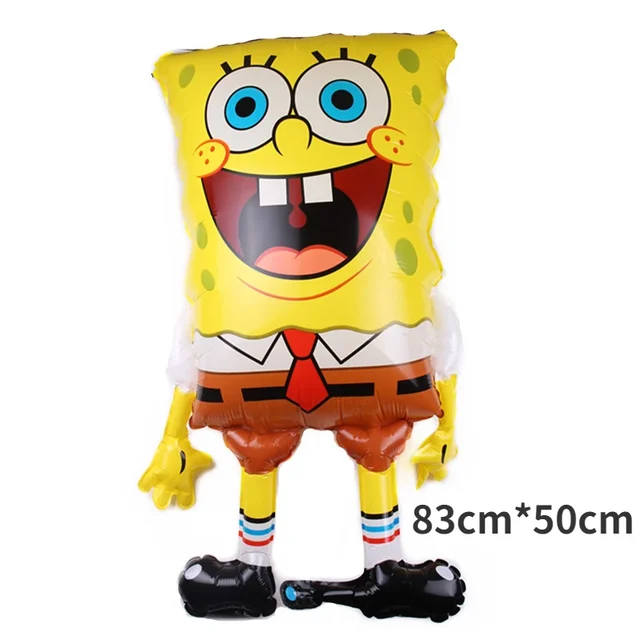 1 pièces dessin animé Bob l'éponge pantalons carrés Patrick étoile ballons en aluminium fille garçon enfants fête d'anniversaire décor bébé douche hélium Globos 2
