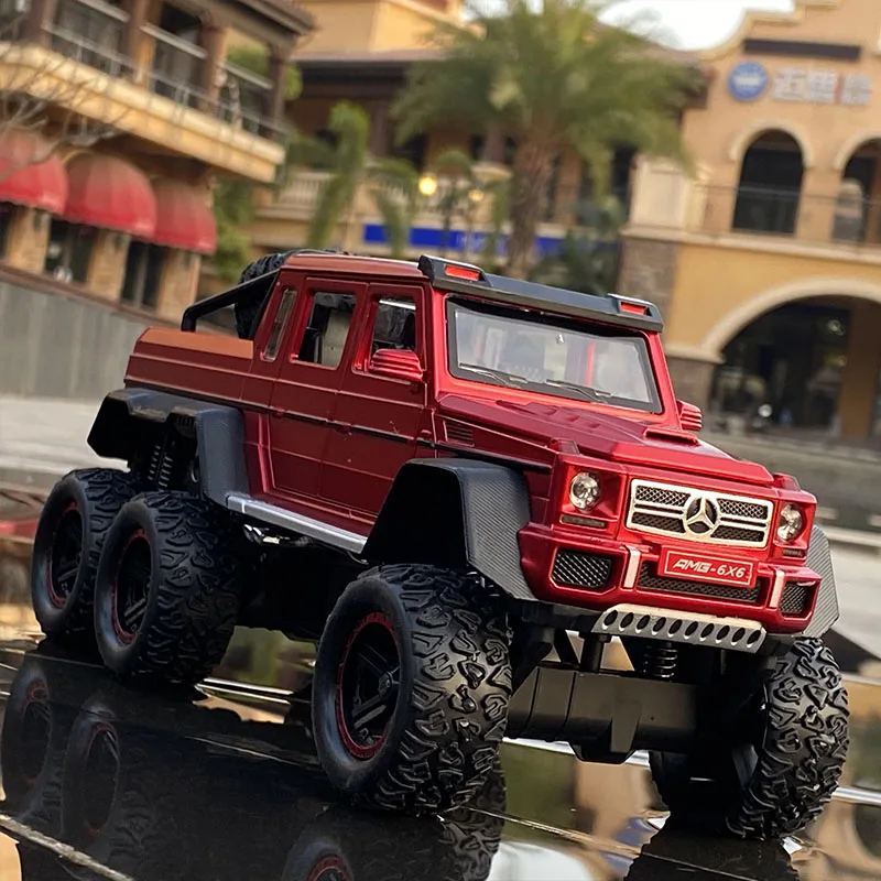 remote control boats 1:20 Benzs G63 6*6 Big Tyre Alloy Car Model Diecast Toy Metal Off-road Vehicles Car Model Simulation Collection Childrens Gift toy excavators