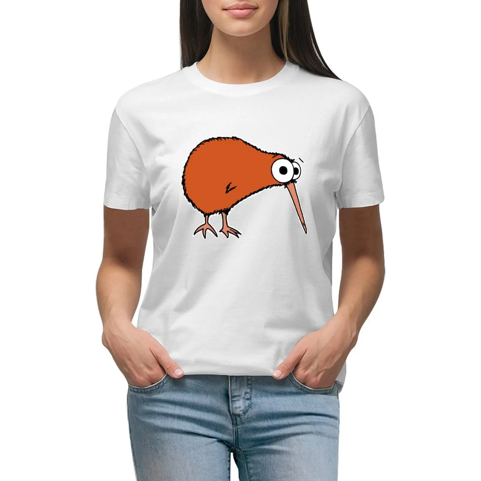 

Cutie Kiwi (часы с номерами маори) Футболка аниме одежда женская футболка платье для женщин