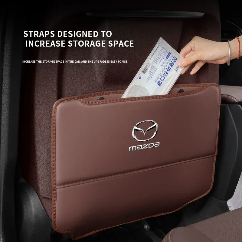 ANTETOKO Tesla Model 3 Model Y Leather Seat Back Protector - View #10