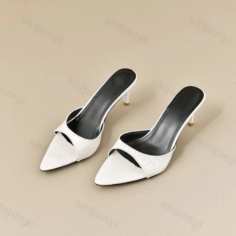 Women's High Heels Summer Slippers Women Sandals Fashion Classic Pointy Open Toe Stiletto Heels Sexy 2026 High-heeled Slippers 3