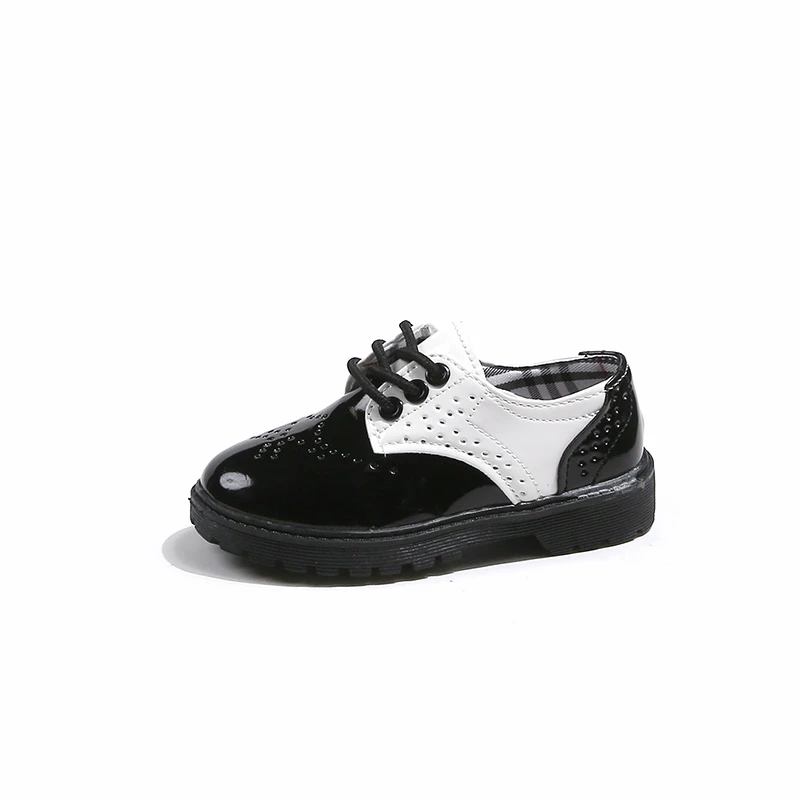 Boys Girls Fashion Leather Shoes Children Oxfords Kids Flats for Baby School Party Formal Wedding Leather Shoes