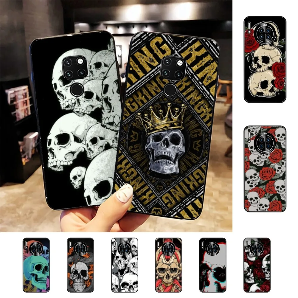 

Horror Skull Phone Case For Huawei Mate 10 20 30 40 50 Lite Pro Nova 3 3i 5 6 SE 7 Pro 7SE