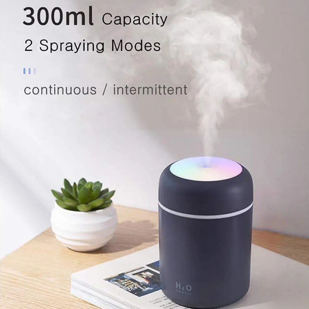 Домашний увлажнитель воздуха с USB 300 мл красочная светодиодный ная подсветка