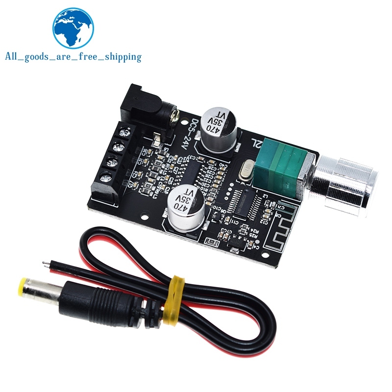 TZT ZK-502L MINI Bluetooth 5.0 DC 5-24V Wireless Audio Digital Power amplifier Stereo board 50Wx2 Bluetooth Amp Amplificador