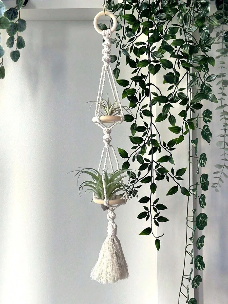 Handcrafted Macrame Air Plant Hanger 3