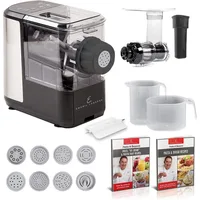 EMERIL LAGASSE Pasta & Beyond, Automatic Pasta and Noodle Maker with Slow Juicer - 8 Pasta Shaping Discs Black 1