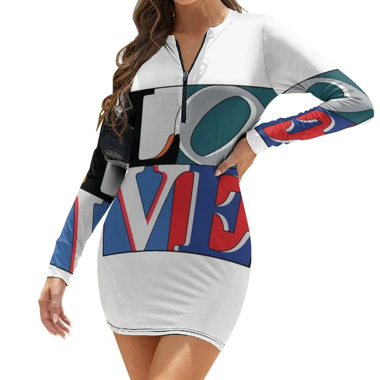 

Philly Love Sports Long-Sleeve Bodycon Dress summer clothes Dresses for wedding party