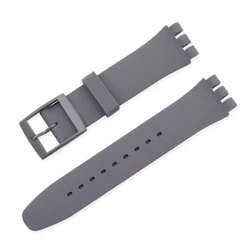 Vibrant Silicone Waterproof Watchband - Colorful Rubber Strap Replacement, Multiple Sizes - 16mm (Grey)