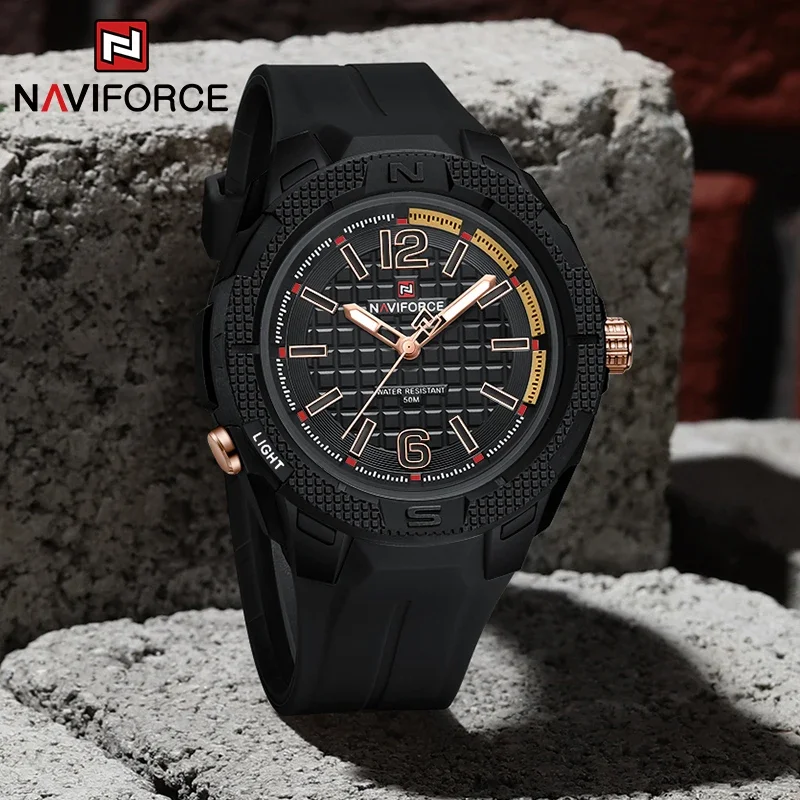 NAVIFORCE Original Chic Watch for Men Waterproof Fashion Luminous Hands ...