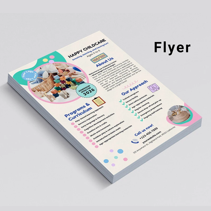 Double Sided Printing Poster A6A5A4 Flyer Commodity Price List Introduction Advertisement 157gms