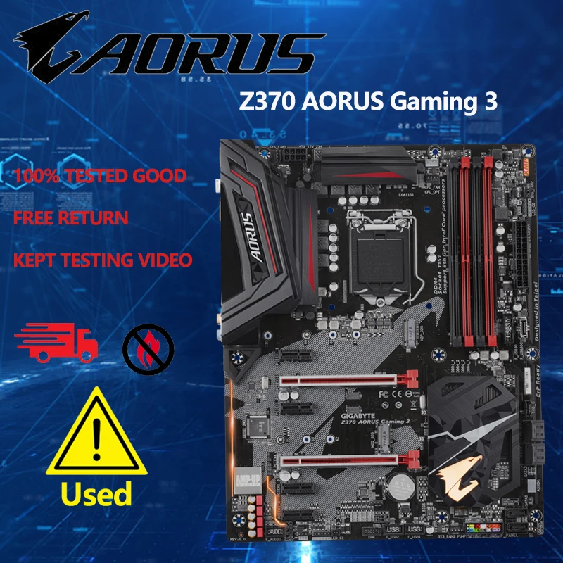 

GIGABYTE Z370 AORUS Gaming 3 Motherboard Intel Z370 LGA 1151 DDR4 ATX 2×M.2 HDMI