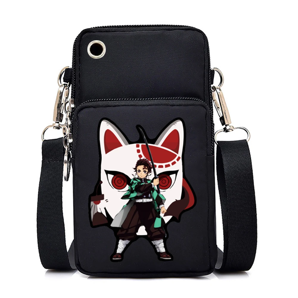 Demon Slayer Anime Women Shoulder Bag Handbags Phone Bag Wallet Kimetsu No Yaiba Men Mini Crossbody Bag Messenger Bag Female image_1