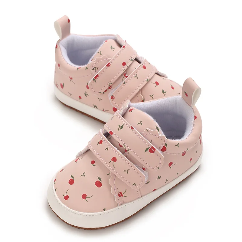 Newborns 0-18M Baby Shoes for Girls Toddlere Casual and Comfortable Cotton Soles Non Slip Canvas Shoes First Generation