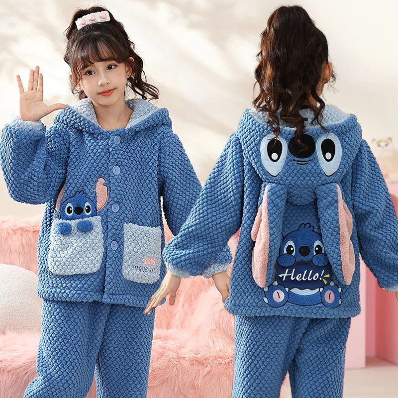 Pijama Feminino Pijamas Cortos NiÃ±as Pijama Stitch Rosa - Main Image