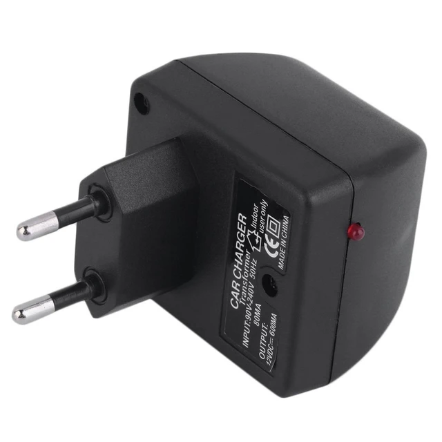 AC Adapter With Car Socket Auto Charger EU Plug 220V AC To 12V DC