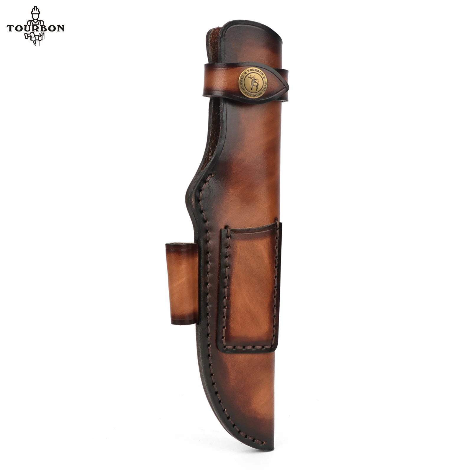 Housse De Fourreau En Cuir Pour Hache - Vintage, Ajustable Et Durable, Marron
