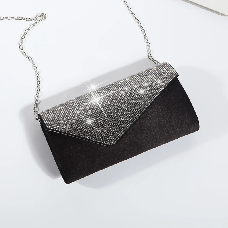 Women Evening Bag Purse Detachable Chain Handbag Elegant Flap Shoulder Bags Tote Envelope Crossbody Clutch Party Purse
