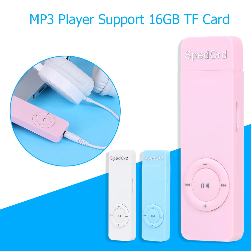 미니 MP3 음악 플레이어 무손실 음질 미디어 MP3 플레이어 64GB TF 카드 지원 3.5mm 오디오 잭 내장 리튬 배터리