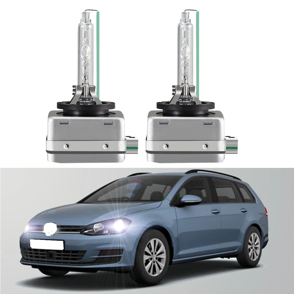 

For VW Golf MK7 Estate 2013-2018 6000K HID Xenon Headlight Bulb High Low Beam (Only fit original bulb is Xenon）