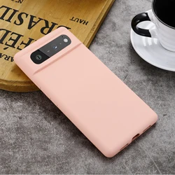 Shockproof Liquid Silicone TPU Phone Case - Sleek Protective Cover - Google Pixel 8A (LightPink)
