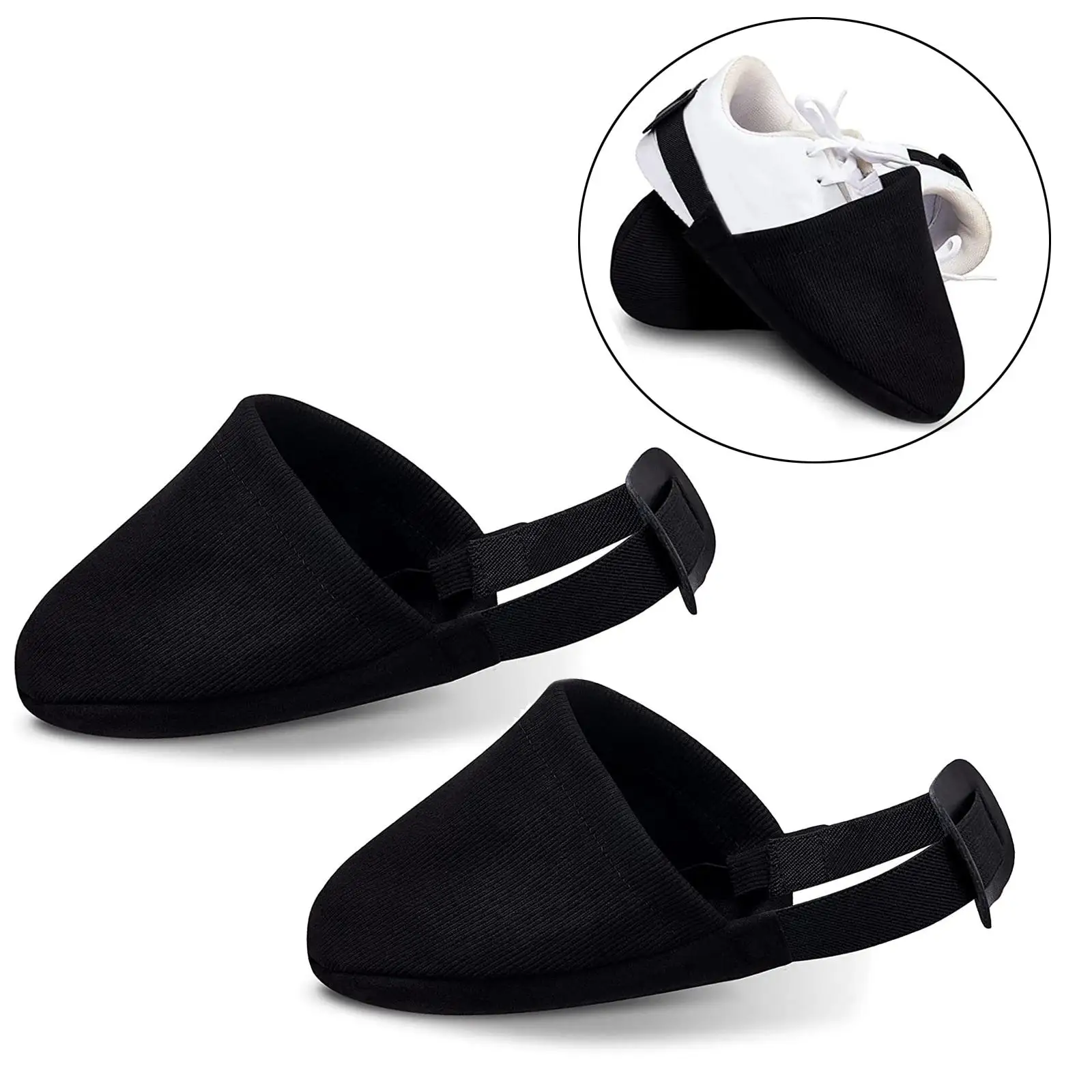 Anti Slip Shoe Sliders Black Cleaning Sports Bowling Equipment