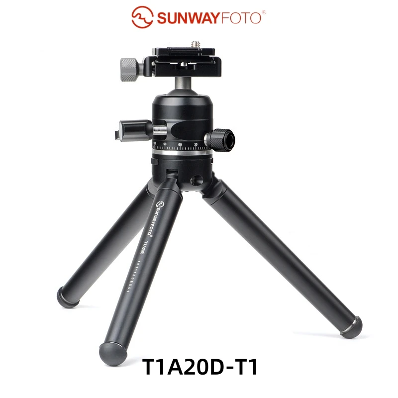 sunwayfoto-カメラ用のプロフェッショナルミニ三脚アクセサリーアクセサリーdslrおよび電話t1a20d-t-t1a20d