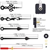 Long Shaft  Clock Movement Mechanism with 2 Pairs of Hands Sets for  Wall Clock  Repair Parts Replacement 6