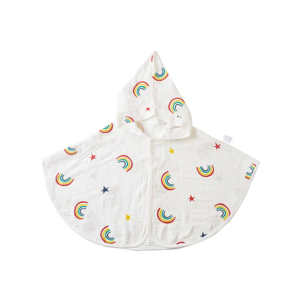 

Elinfant 1 Piece Baby Hooded Bath Towel Fashion Design 100% Cotton Muslin Baby Bath Towel One Size Fit 2-10 Yeas Old Children
