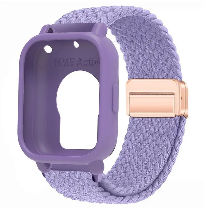 Silicone Case with Elastic Nylon Strap and Magnetic Buckle - Durable Strap Protector Case