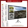 VEVOR 100 Inch Tripod Projector Screen W/ Stand 16:9 4K HD Portable Home Cinema for Indoor & Outdoor Projection 1