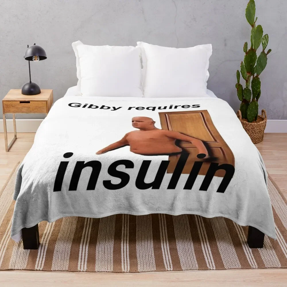 

gibby requires insulin Throw Blanket Comforter Hairy christmas decoration Blankets
