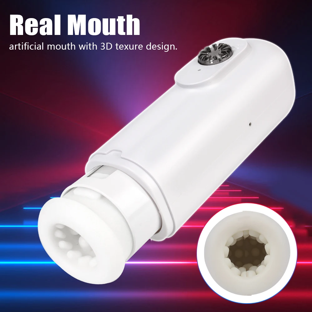 Masturbatore maschile vero figa stimolare glande massaggiatore automatico telescopico vibratore ritardo trainer_voghion.com