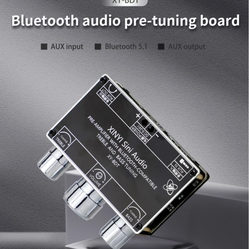 BDT Bluetooth 5.1 Audio Receiver Decoder Stereo Tone Board Volume  Controller Treble Bass Tonal preamp Amp Knob For Amplifier - AliExpress