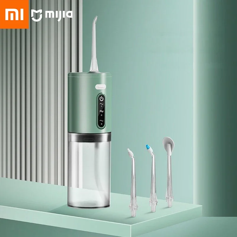 Oral Irrigator Xiaomi Portable Water Floss USB Rechargeable 280ML Electric Tooth Cleaning 3 Modes Waterproof