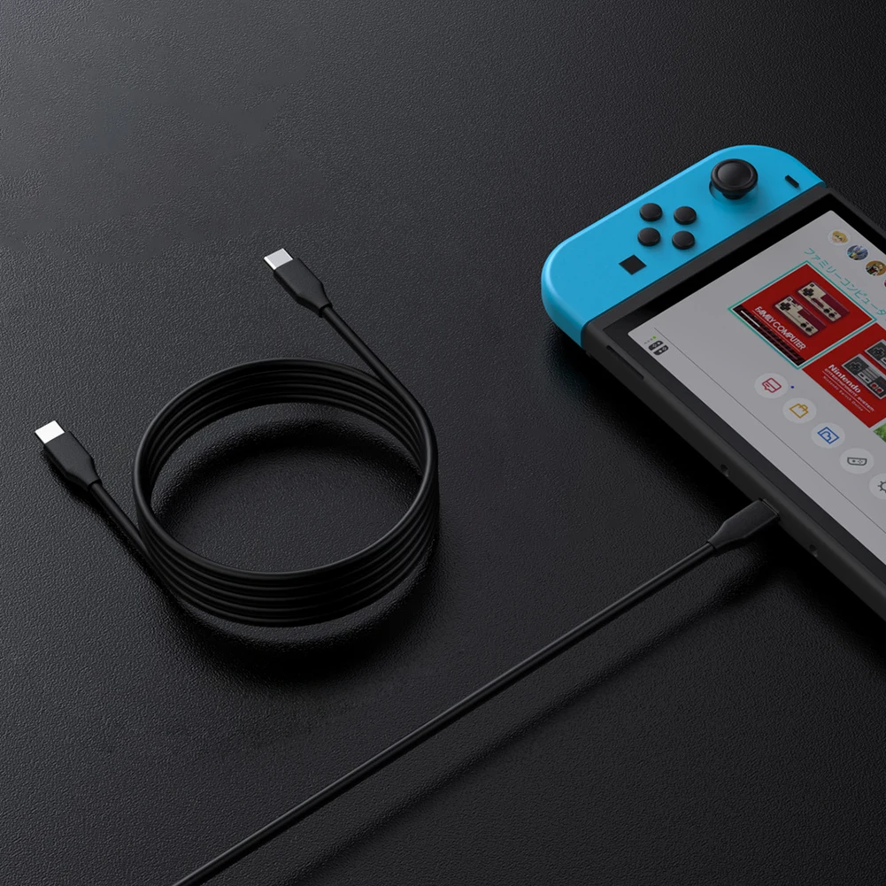 1.5M 타입 C 충전 케이블 USB C 데이터 케이블 타입-C 충전 케이블 핸들 케이블 (PS5 포털 핸드헬드/PS5 컨트롤러/NS/XBOX용)