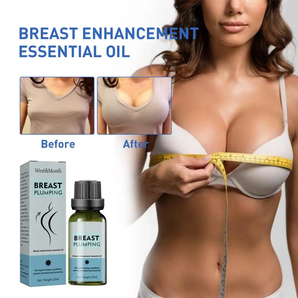 

20ml Chest Oil Non-irritating Natural Effective Moisturize Portable Increase Tightness Mild Breast Enhancement Essential Oil